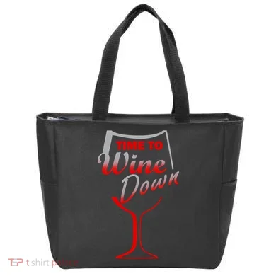 Time To Wine Down Tote Bag