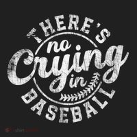 There Is No Crying In Baseball Funny Game Day Baseball Gift Beanie thumb 2