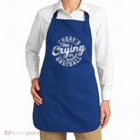 There Is No Crying In Baseball Funny Game Day Baseball Gift Apron thumb 2