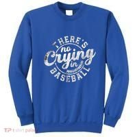 There Is No Crying In Baseball Funny Game Day Baseball Gift Sweatshirt thumb 0