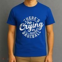 There Is No Crying In Baseball Funny Game Day Baseball Gift T-Shirt thumb 3