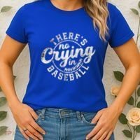 There Is No Crying In Baseball Funny Game Day Baseball Gift Women's T-Shirt thumb 2