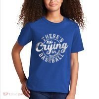 There Is No Crying In Baseball Funny Game Day Baseball Gift Kids T-Shirt thumb 2