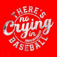 There Is No Crying In Baseball Funny Game Day Baseball Gift Santa Hat thumb 1