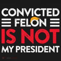 Trump Is Not My President Convicted Felon Not My President Long Sleeve Shirt thumb 2