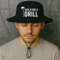 This Is Not A Drill Novelty Tools Great Gift Bucket Hat thumb 2