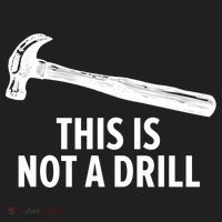 This Is Not A Drill Gift Funny Carpenter Gift Golf Towel thumb 3