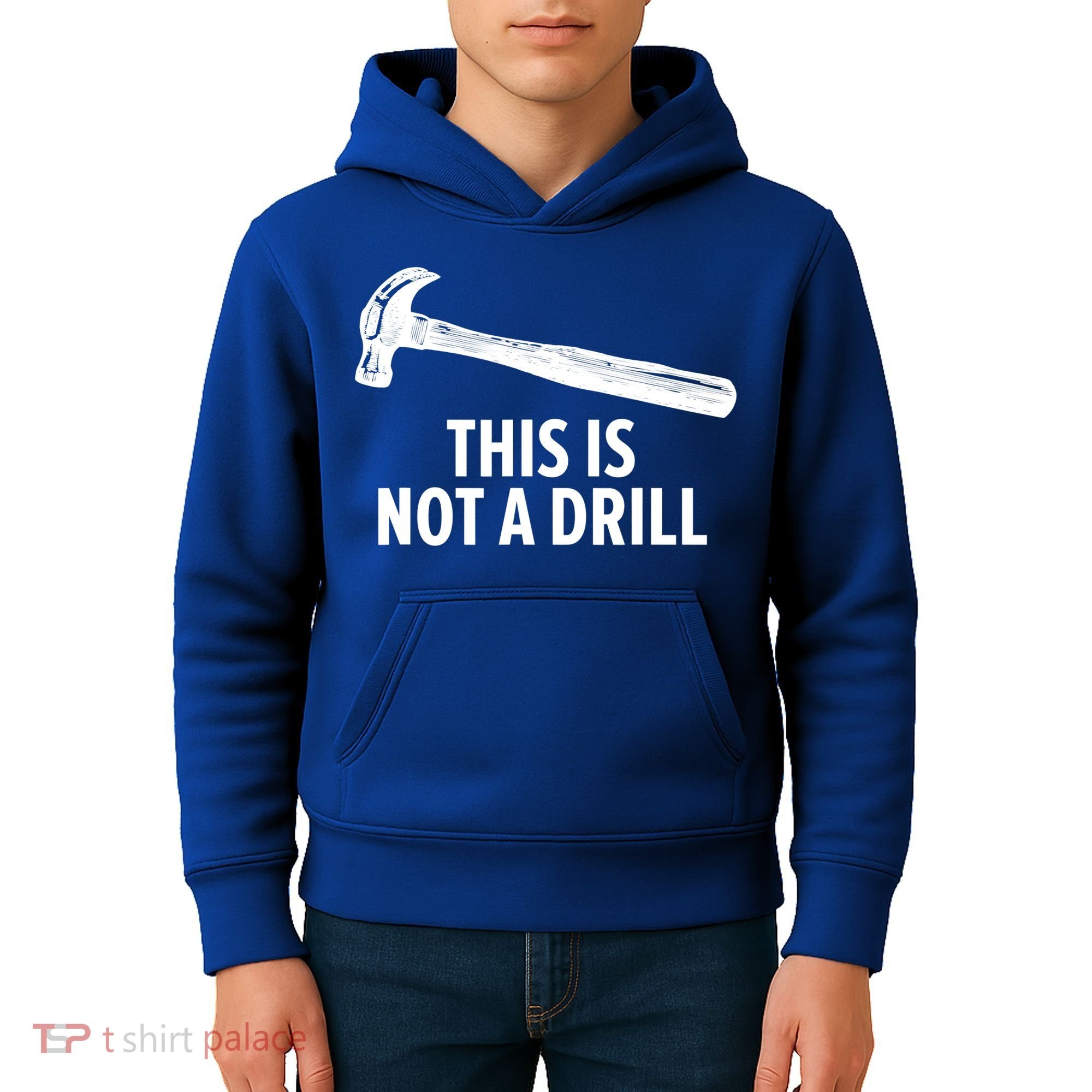 This Is Not A Drill Gift Funny Carpenter Gift Kids Hoodie