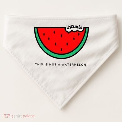This Is Not A Watermelon Palestine Collection USA-Made Doggie Bandana