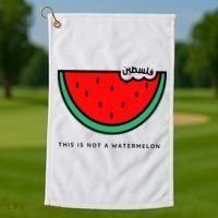 This Is Not A Watermelon Palestine Collection Golf Towel thumb 1