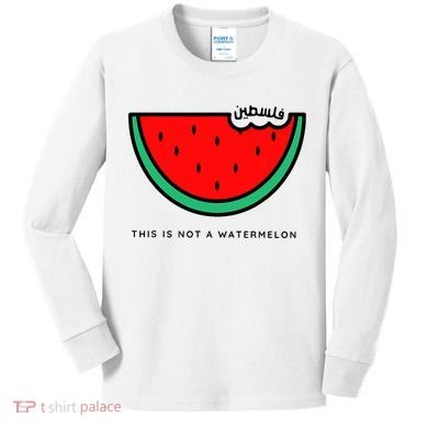 This Is Not A Watermelon Palestine Collection Kids Long Sleeve Shirt