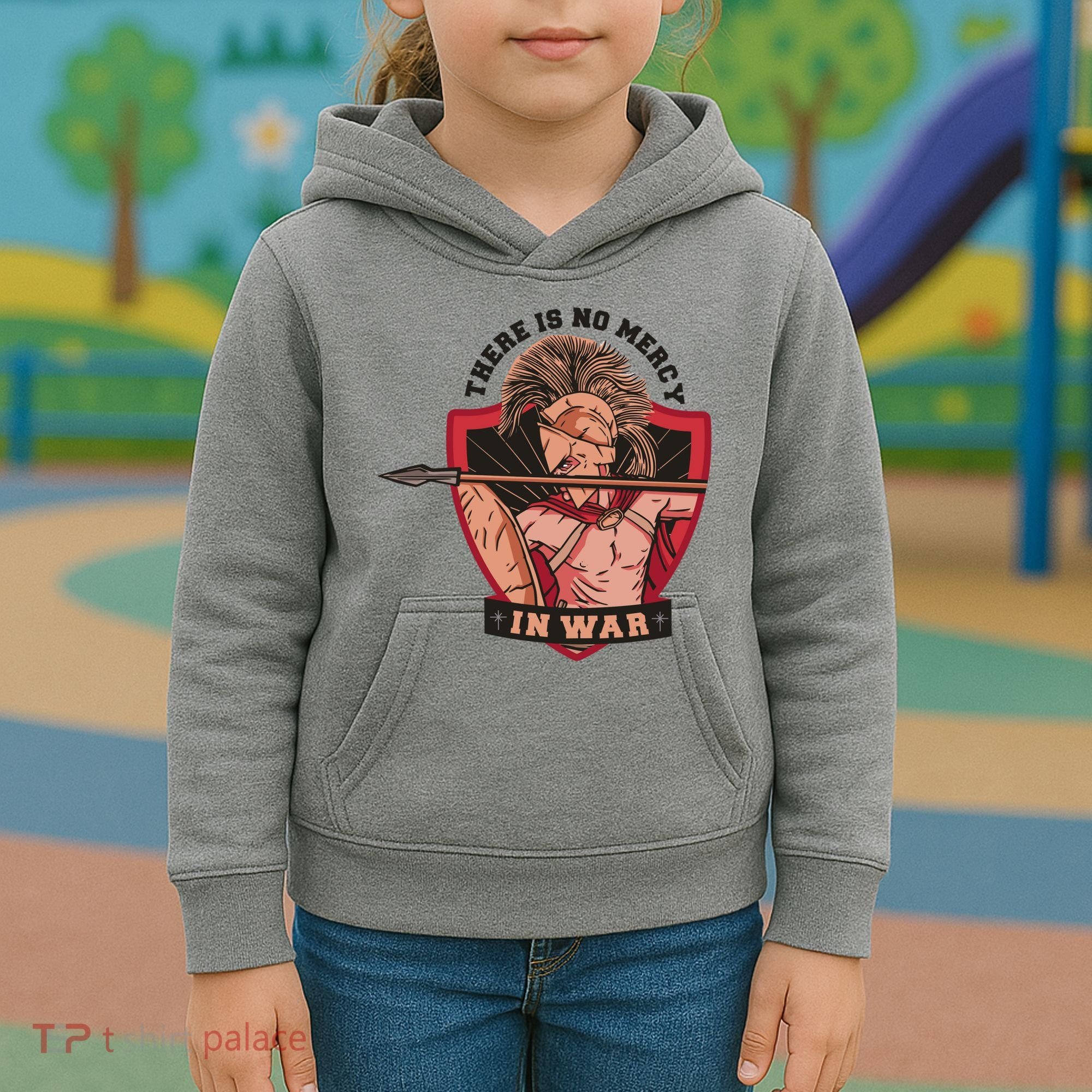 There Is No Mercy In War Kids Hoodie