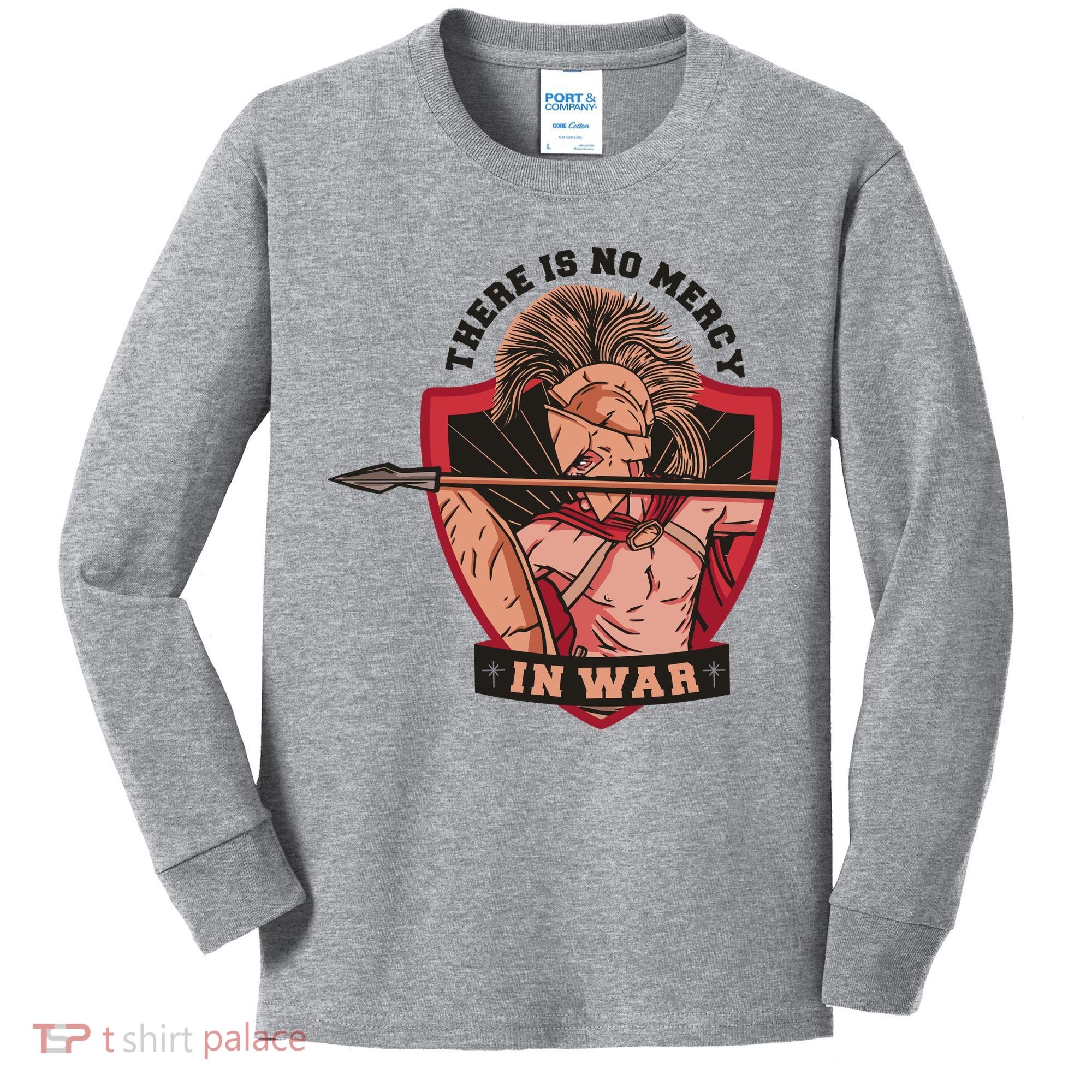 There Is No Mercy In War Kids Long Sleeve Shirt