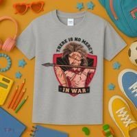 There Is No Mercy In War Kids T-Shirt thumb 3