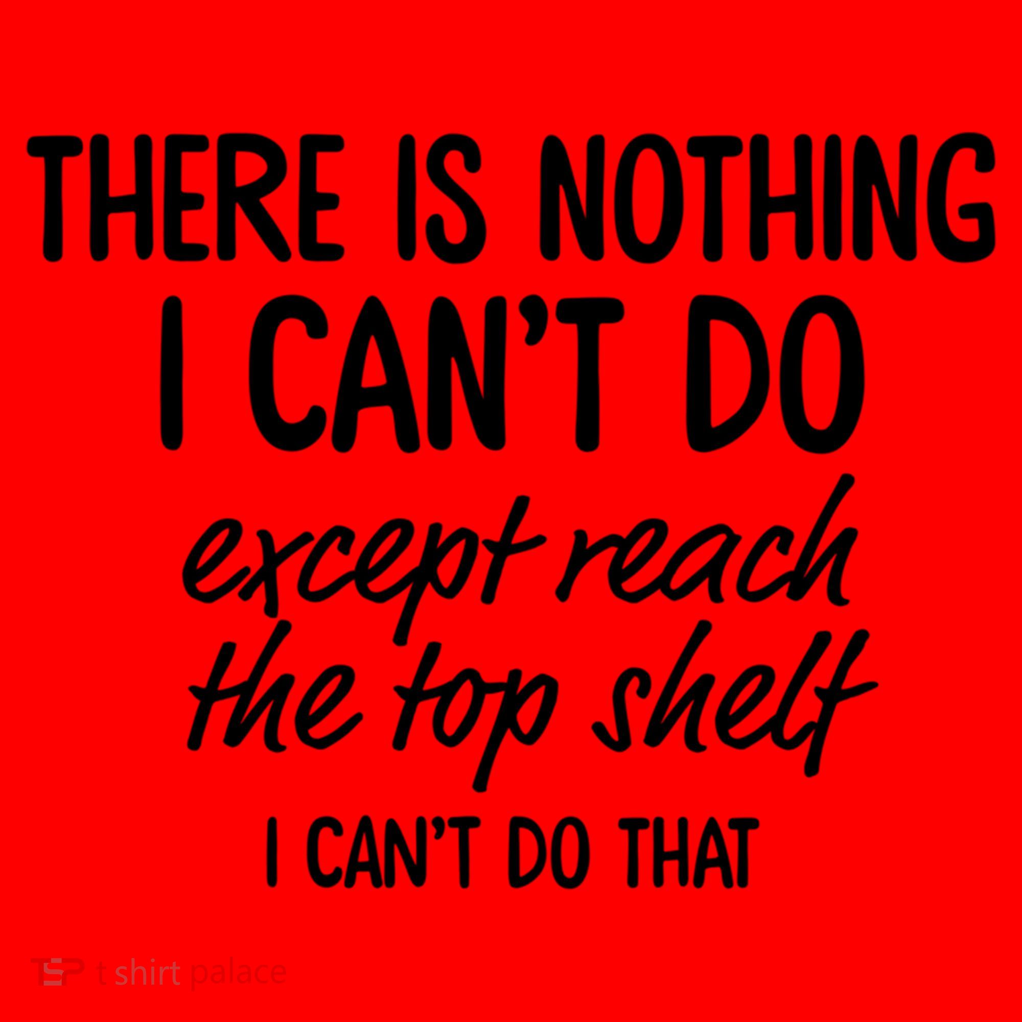 There Is Nothing I Can't Do Except Reach The Top Shelf Gift Santa Hat