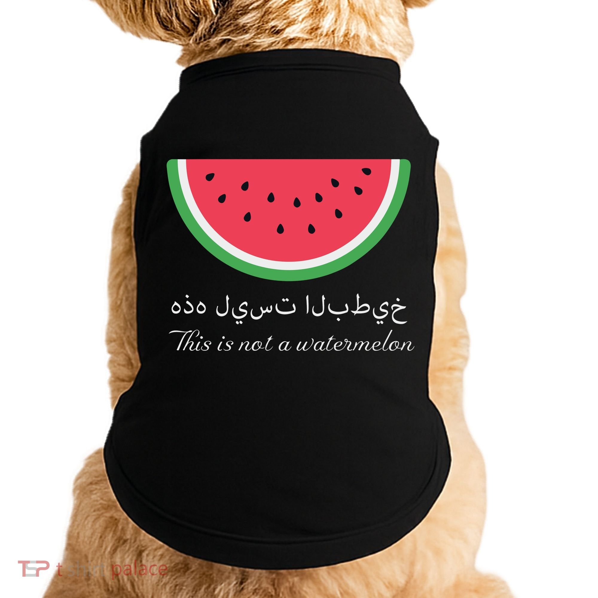 This Is Not A Watermelon Palestine Flag Doggie Tank