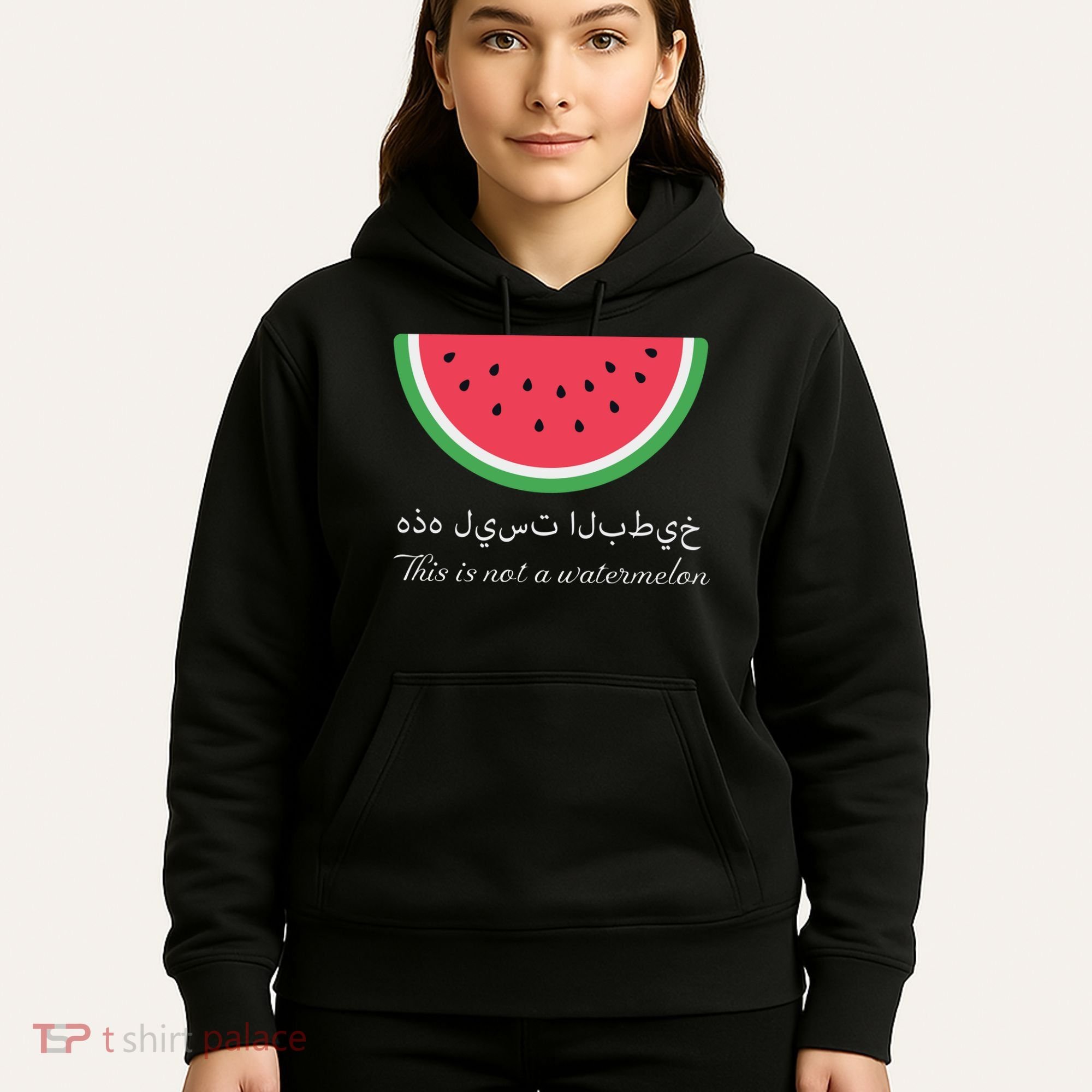 This Is Not A Watermelon Palestine Flag Hoodie