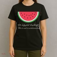 This Is Not A Watermelon Palestine Flag T-Shirt thumb 4