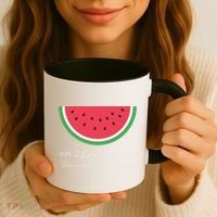 This Is Not A Watermelon Palestine Flag Coffee Mug thumb 3