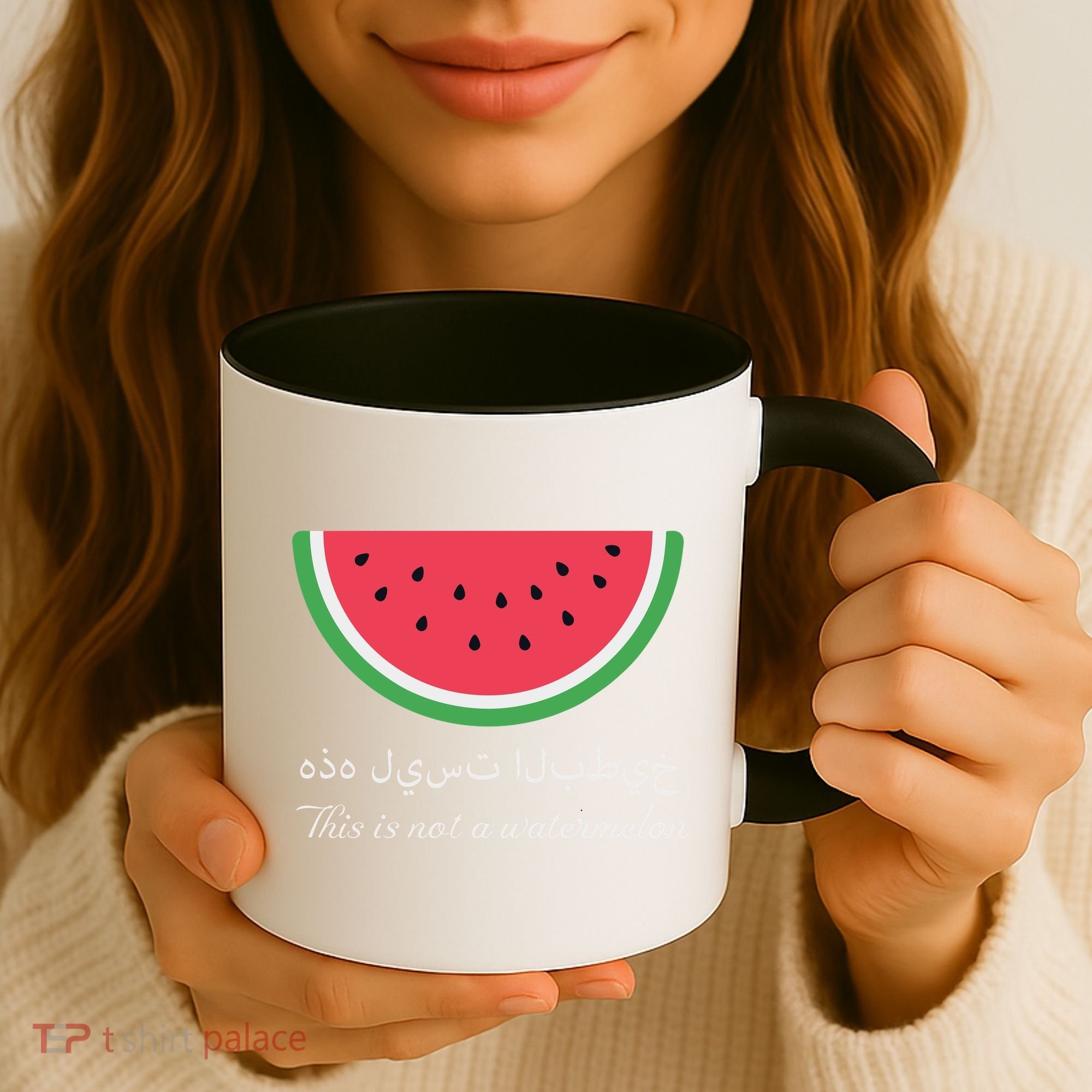 This Is Not A Watermelon Palestine Flag Coffee Mug