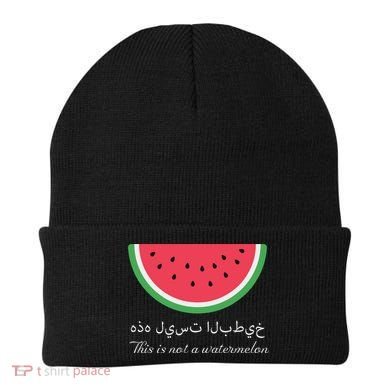 This Is Not A Watermelon Palestine Flag Beanie