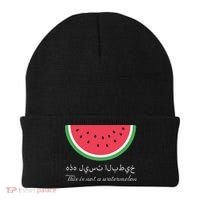 This Is Not A Watermelon Palestine Flag Beanie thumb 0