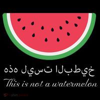 This Is Not A Watermelon Palestine Flag Coaster thumb 2