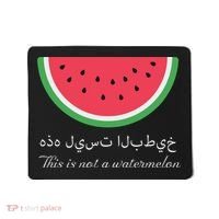 This Is Not A Watermelon Palestine Flag Mousepad thumb 0