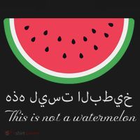 This Is Not A Watermelon Palestine Flag Ornament thumb 1