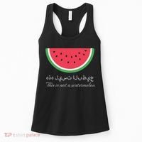 This Is Not A Watermelon Palestine Flag Women's Tank Top thumb 0