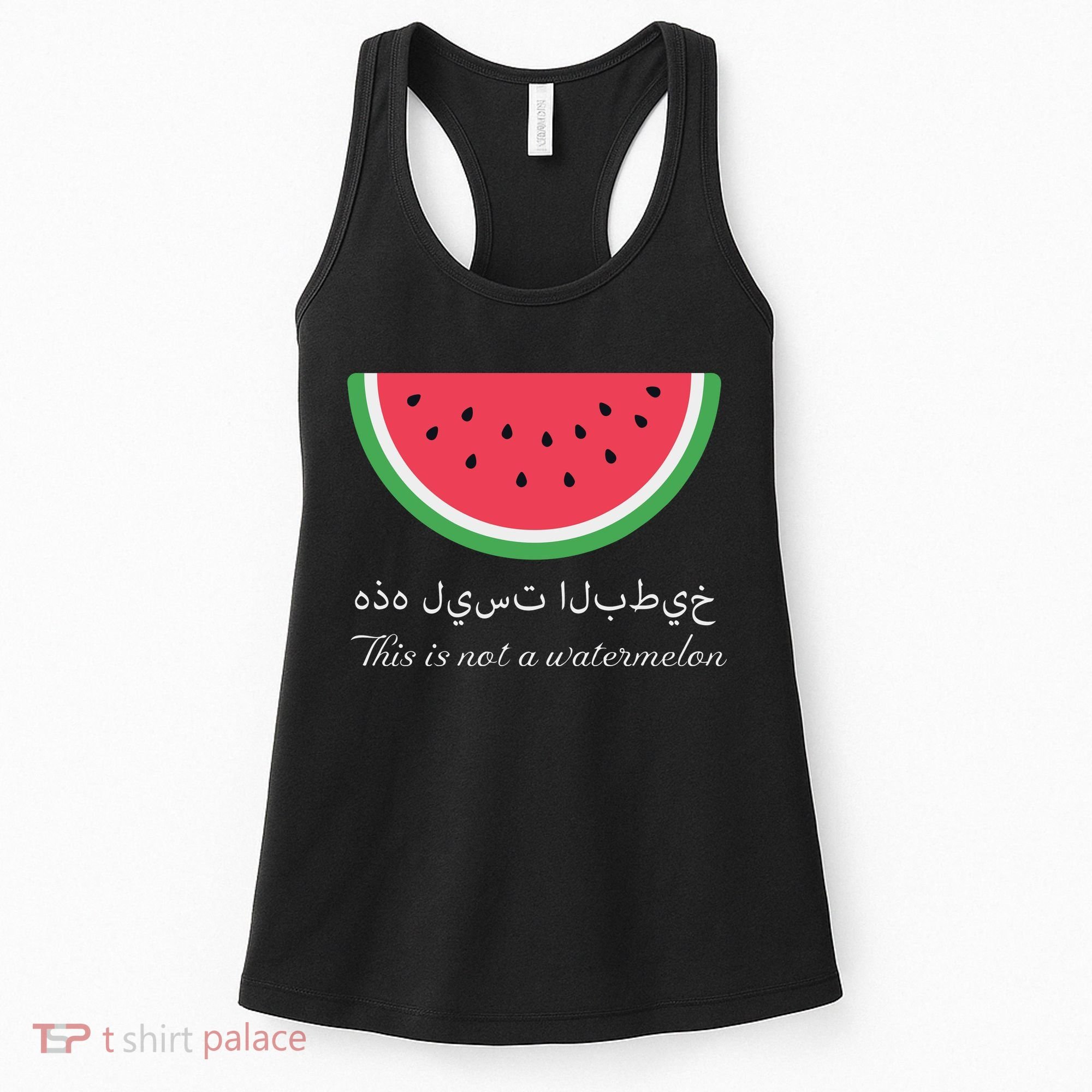 This Is Not A Watermelon Palestine Flag Women's Tank Top