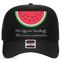 This Is Not A Watermelon Palestine Flag Hat thumb 0