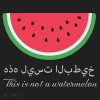 This Is Not A Watermelon Palestine Flag Hat thumb 2