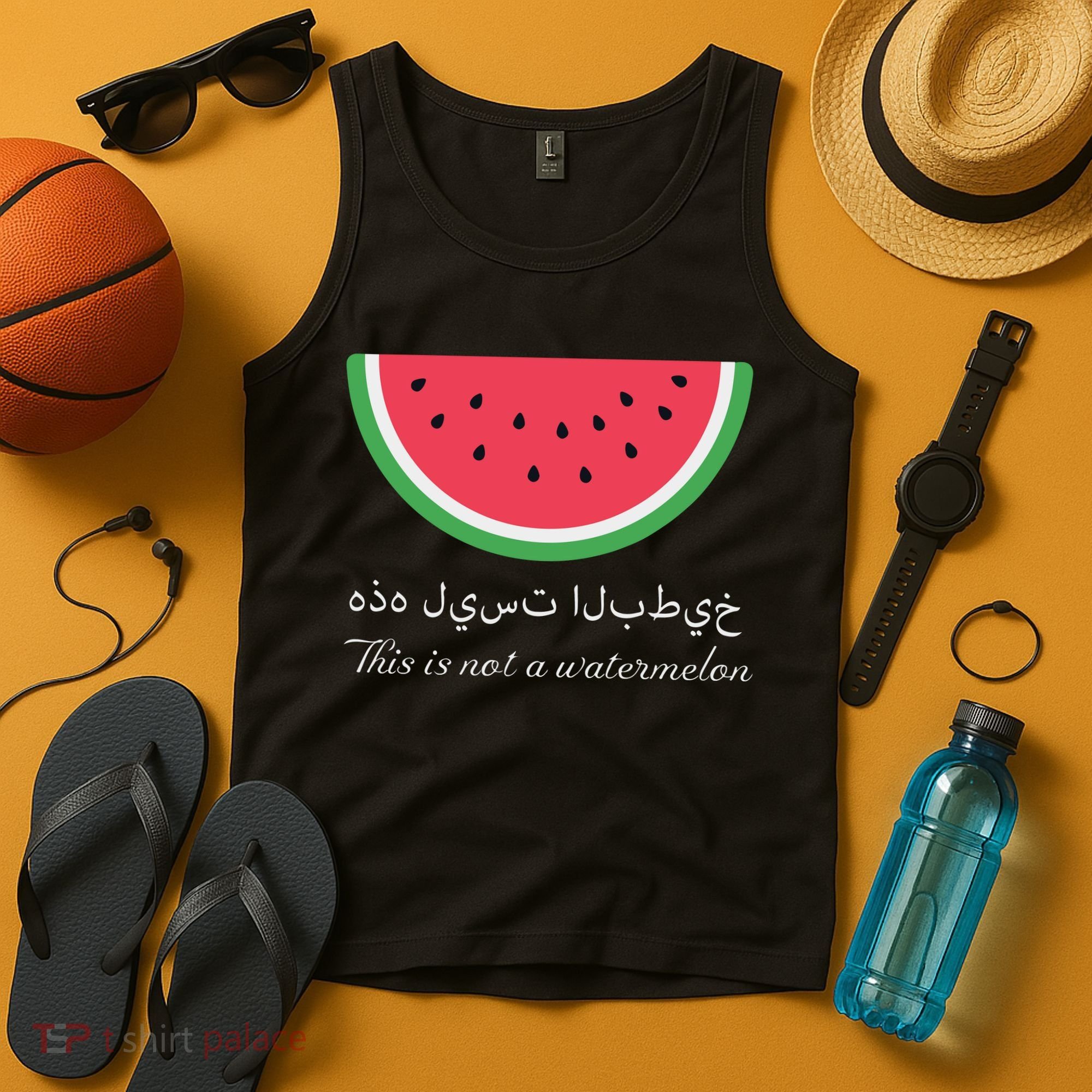 This Is Not A Watermelon Palestine Flag Tank Top