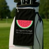 This Is Not A Watermelon Palestine Flag Golf Towel thumb 2