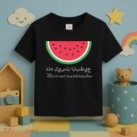 This Is Not A Watermelon Palestine Flag Toddler T-Shirt thumb 3