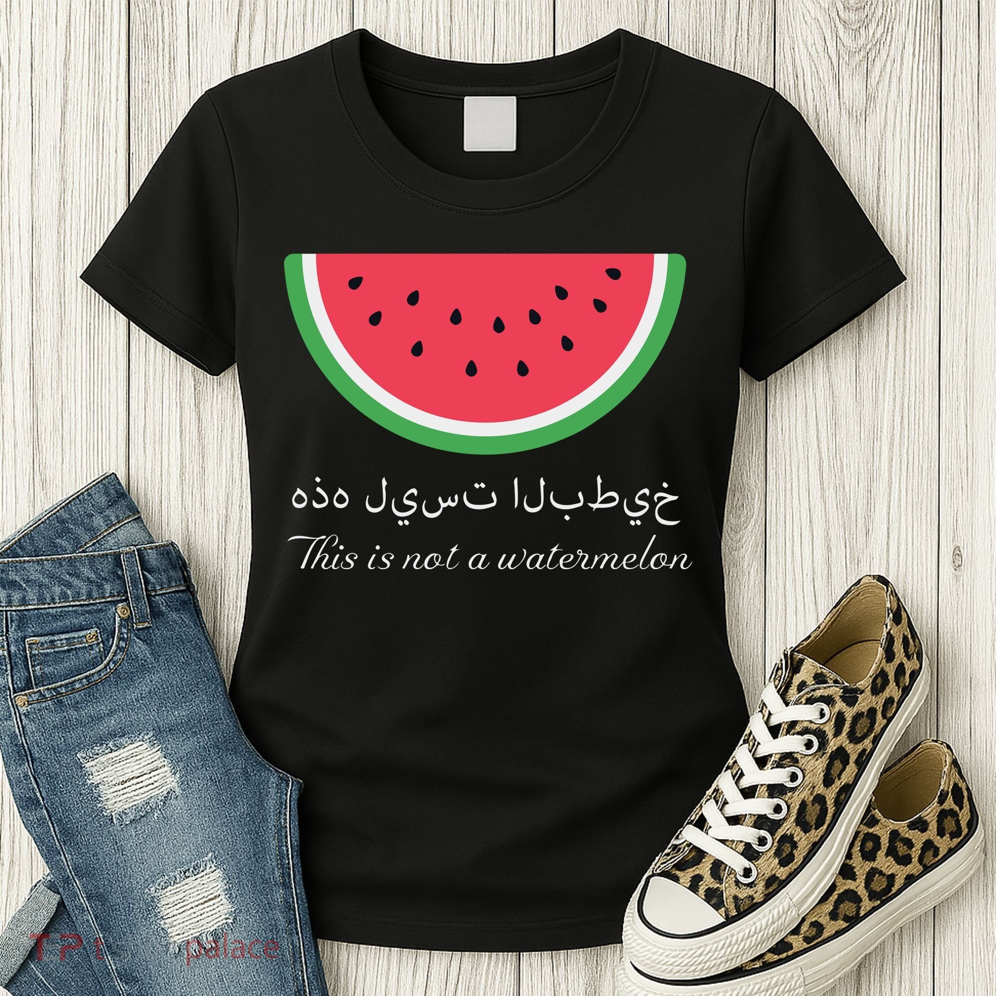 This Is Not A Watermelon Palestine Flag Women's T-Shirt