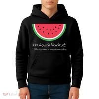 This Is Not A Watermelon Palestine Flag Kids Hoodie thumb 4