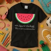 This Is Not A Watermelon Palestine Flag Kids T-Shirt thumb 3
