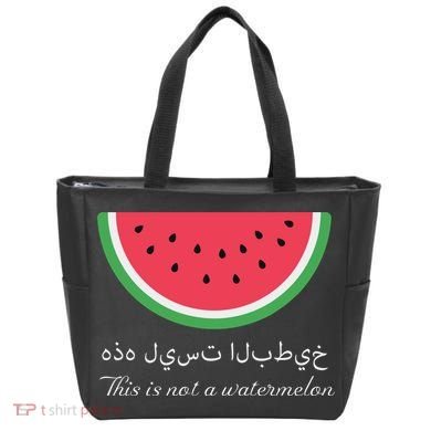 This Is Not A Watermelon Palestine Flag Tote Bag