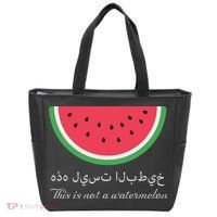 This Is Not A Watermelon Palestine Flag Tote Bag thumb 0