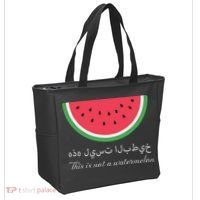 This Is Not A Watermelon Palestine Flag Tote Bag thumb 2
