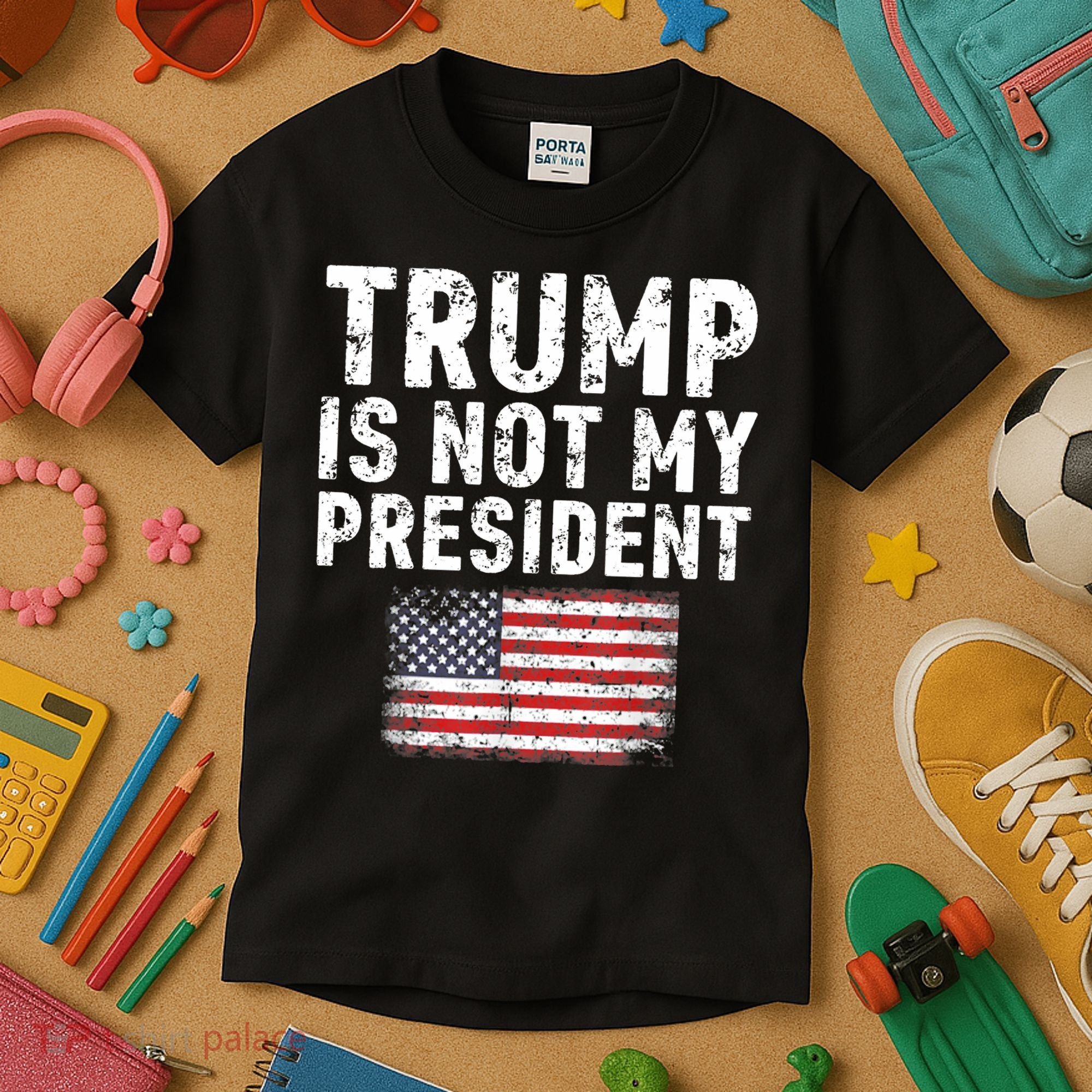 Trump Is Not My President Kids T-Shirt