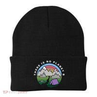 There Is No Planet B Climate Crisis Earth Day Beanie thumb 0
