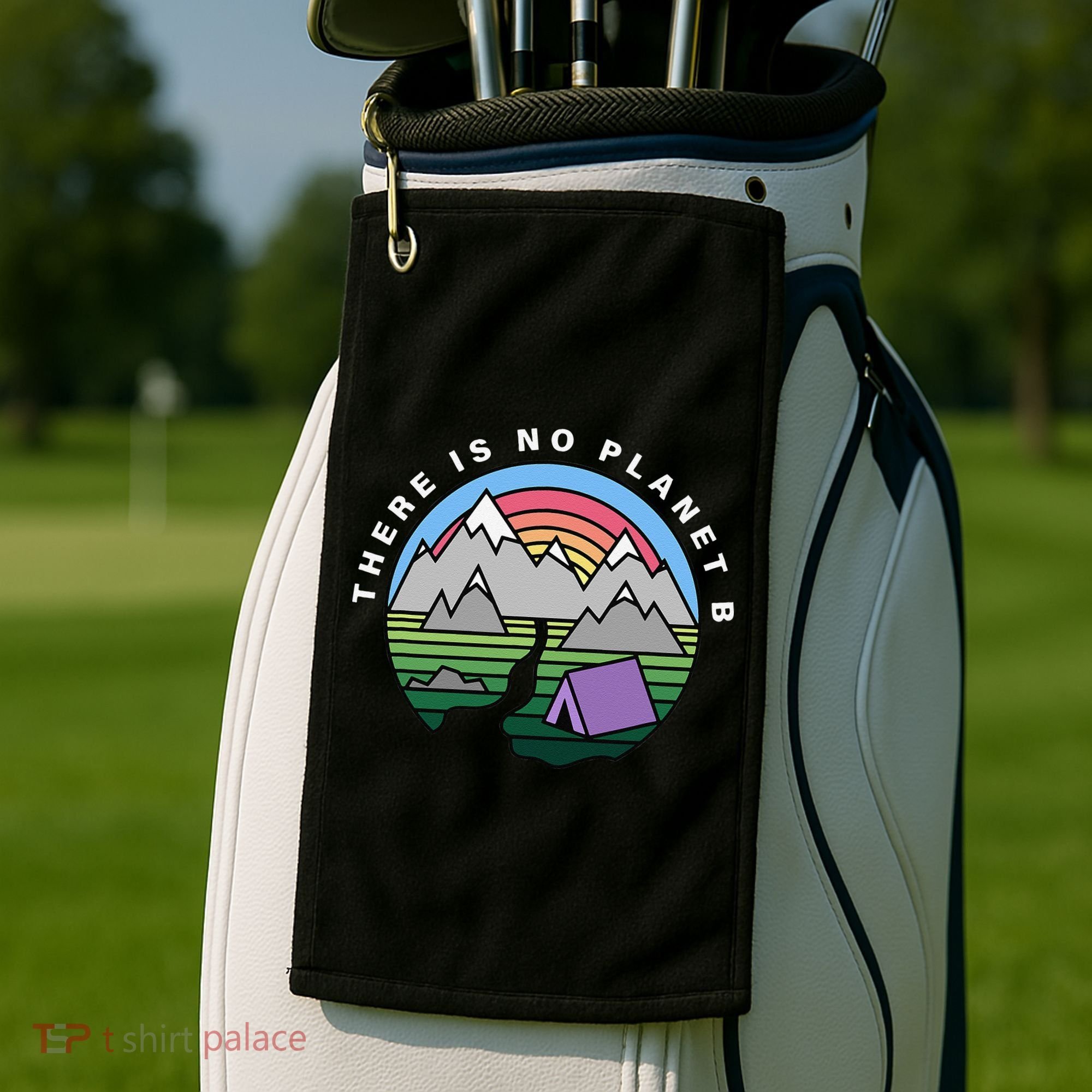 There Is No Planet B Climate Crisis Earth Day Golf Towel