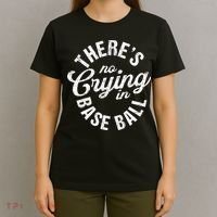 There Is No Crying In Baseball Game Day T-Shirt thumb 4