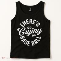 There Is No Crying In Baseball Game Day Tank Top thumb 2
