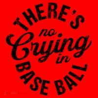 There Is No Crying In Baseball Game Day Santa Hat thumb 1