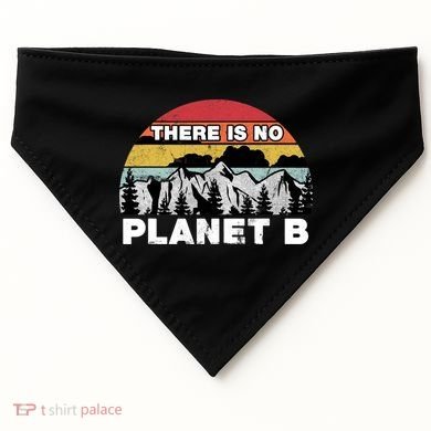 There Is No Planet B Earth Day USA-Made Doggie Bandana