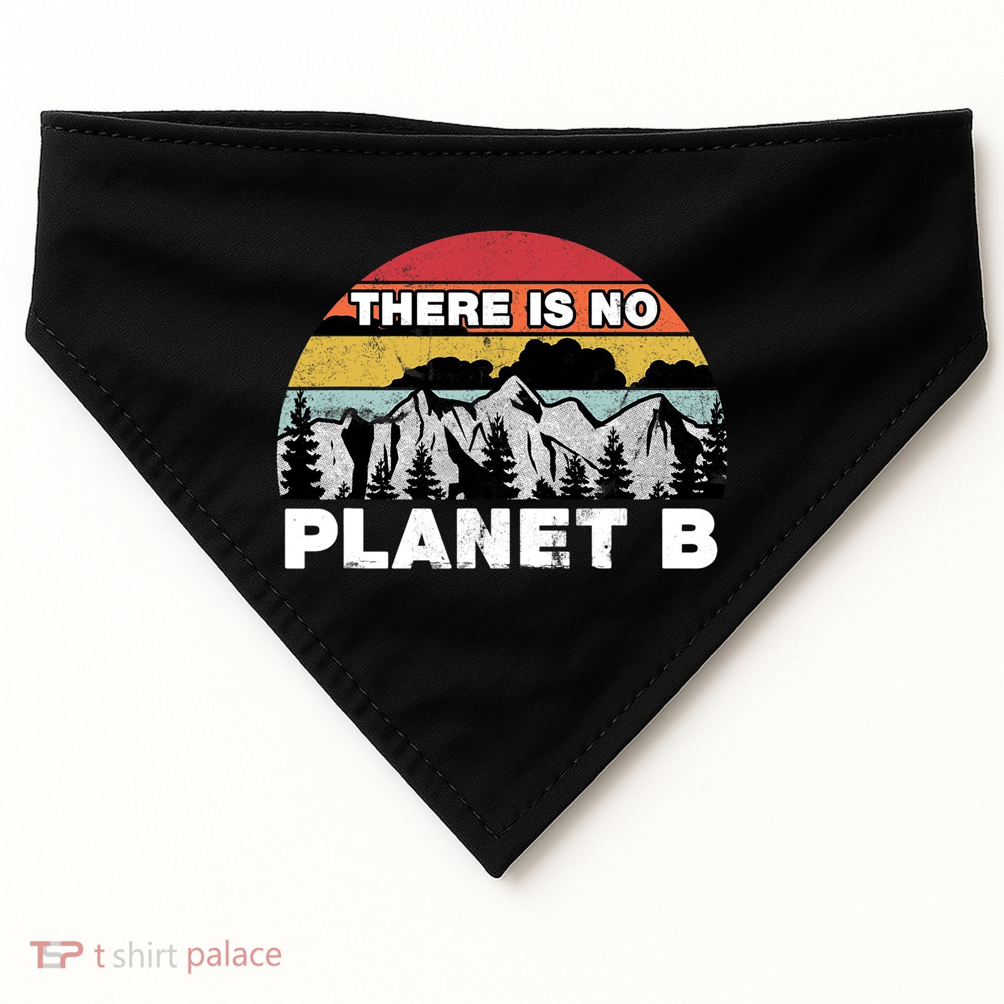 There Is No Planet B Earth Day USA-Made Doggie Bandana